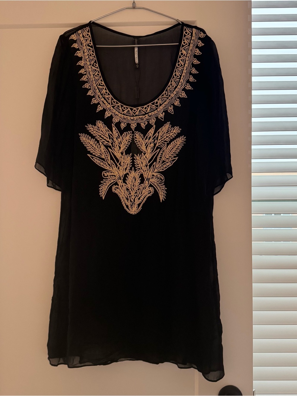 Plenty by Tracy Reese Embroidered Chiffon Tunic M